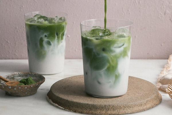 matcha latte đá